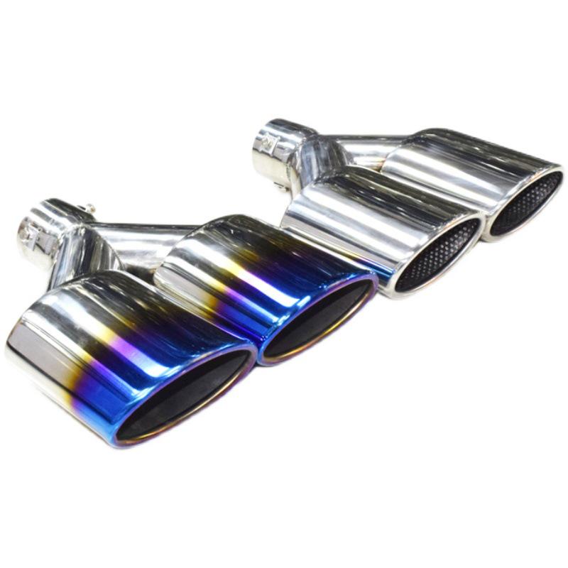 Универсальный двойной наконечник выхлопной трубы из нержавеющей стали для модификации Honda Spirior/Mercedes
