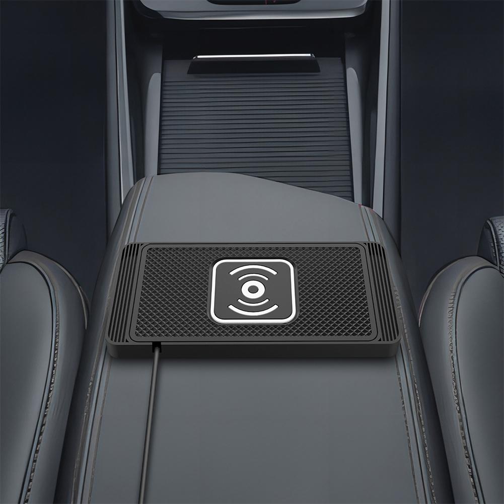 Car Wireless Charger Silicone Non Slip Pad For IPhone Phones Station Car Pad And Charging Wirel V3K4