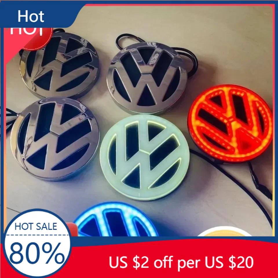 Новый светодиодный значок-эмблема 11 см 4D Volkswagen для передней и задней части автомобиля Для VW Polo Golf Jetta Beetle CC Tiguan Touran Passat MK7 MK5