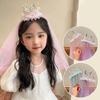 1PC Princess Queen Crown Headwear Girl's Birthday Party Headband Children's Headband Girl Headveil Headband