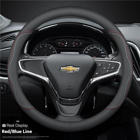 Кожаная накладка на руль автомобиля для Chevrolet Montana Trailblazer EV SS RS Silverado RST Equinox RS LT Bolt EUV Blrzer 38 см