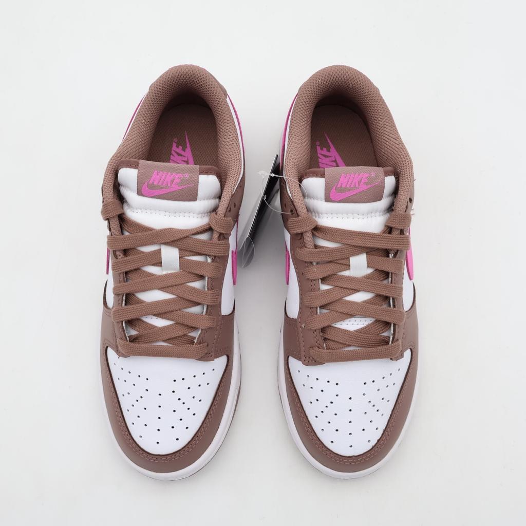 FZ3611-208 Nike Dunk Low Дымчатый Маув Игривый Розовый Белый Коричневый Бежевый (Женский)