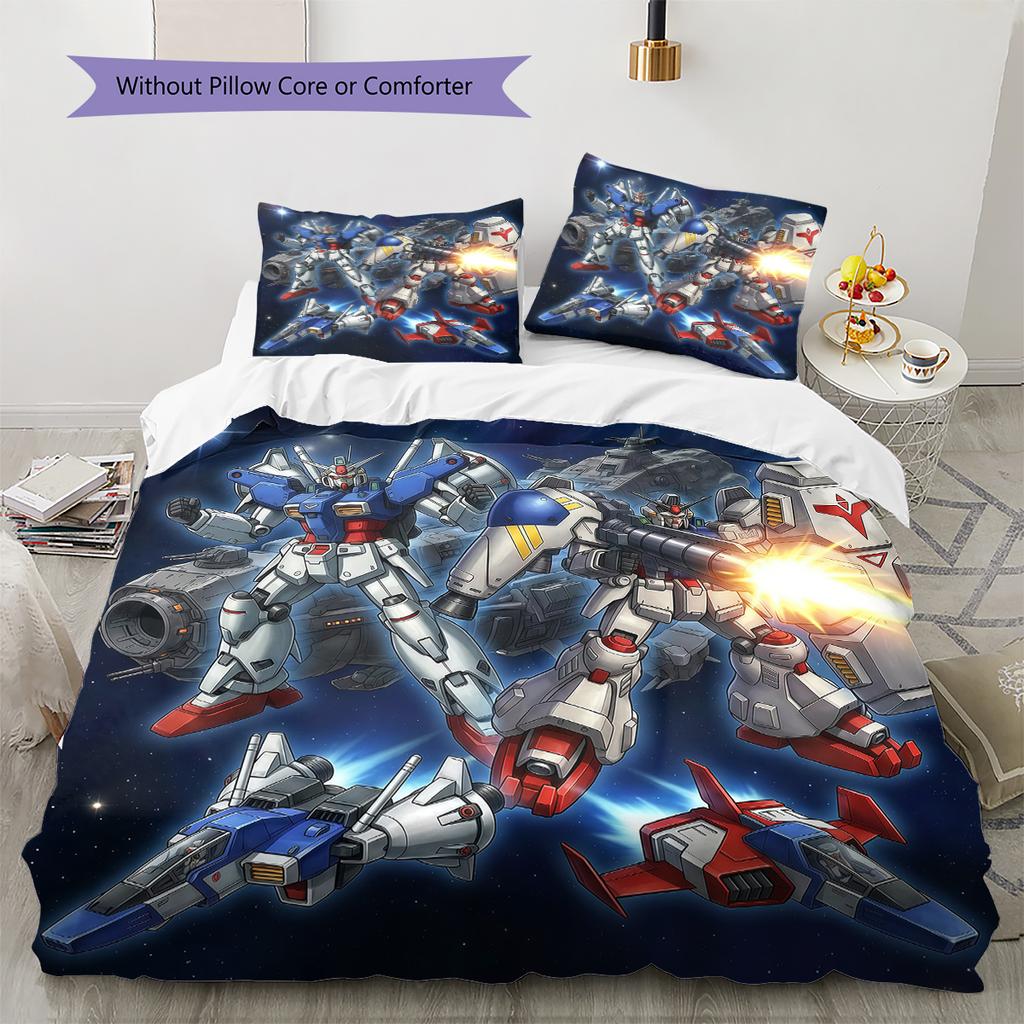 Мягкое и удобное постельное белье с изображением Mobile Suit Gundam, Комплект детского постельного белья в подарок, Очень большой размер, Различные размеры в наличии -HYQ30