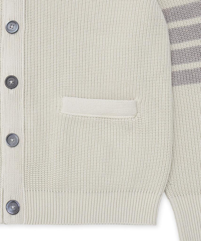Thom Browne Garment Dyed 4-Bar Cardigan - Beige / Mkc635Ay3065260
