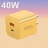Быстрое зарядное устройство PD40W Порт Type-C Адаптер UK/US/EU