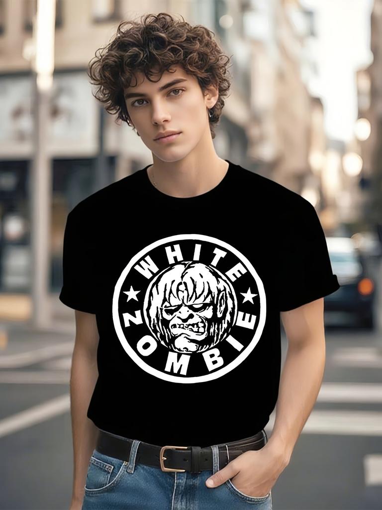 Zombie Circle Logo Graphic Tshirt Graphic Tshirt - Black ...