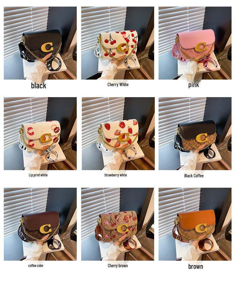 Женская стильная маленькая квадратная сумка кроссбоди высокого класса 2025 года с универсальным принтом