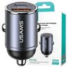 USAMS Земля. Один. 1xUSB + 1xUSB-C C38 30WPD Быстрая зарядка Z Встроенным Кольцом Стальной/Тусклый Cc206Cc01 (США-Cc206)