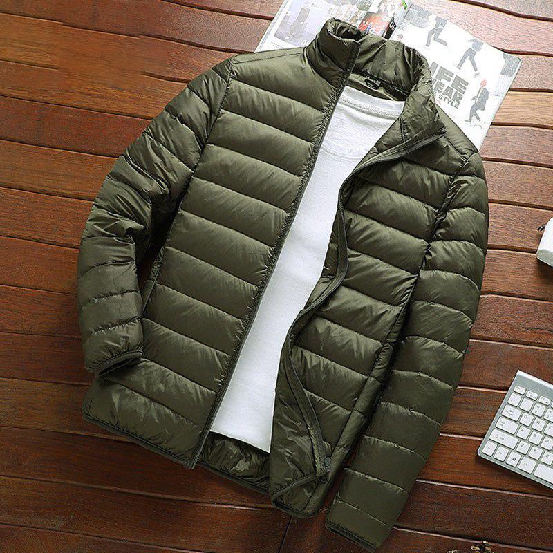 Men's Korean Style Slim Hooded Winter Down Jacket