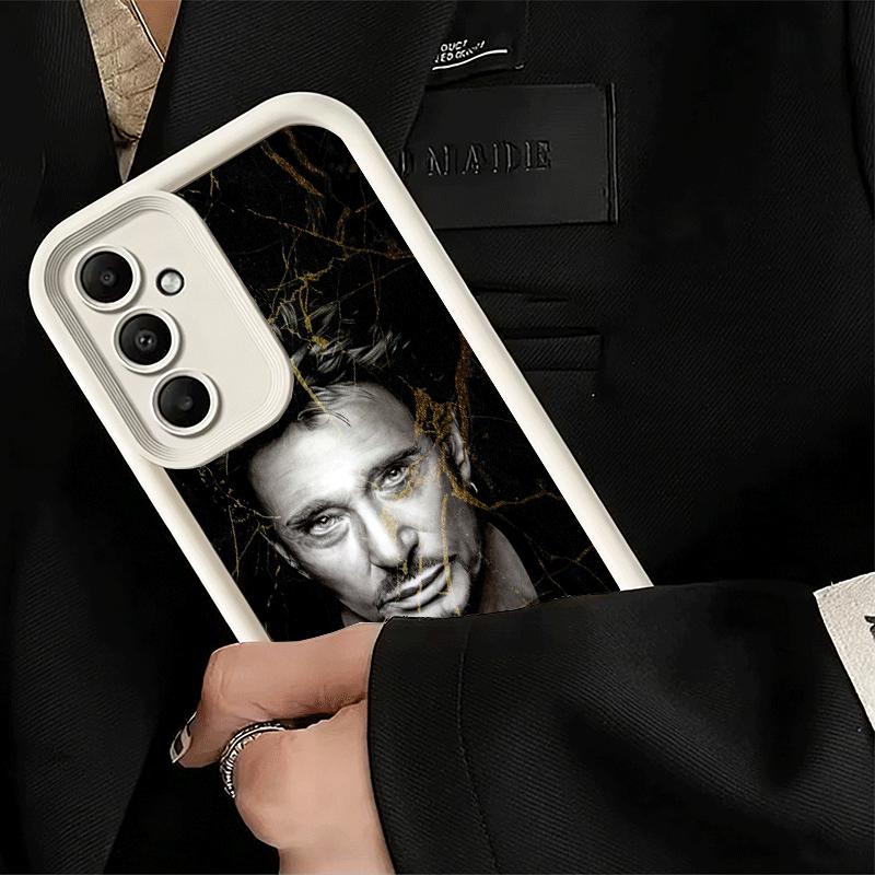 Чехол для телефона для Samsung Galaxy A17 A16 A15 A14 A13 Johnny Hallyday Музыка A56 A36 A26 A55 A35 A25 A54 A34 A24 A53 A33 A23 A07 A06