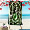 VfL Wolfsburg Print Beach Towel, Large Soft Quick Dry Towel for Beach Camping Swimming