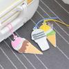 Address Label Ice Cream Luggage Tag PVC Boarding Pass Tag Soft Airplane Suitcase Tag  Travel