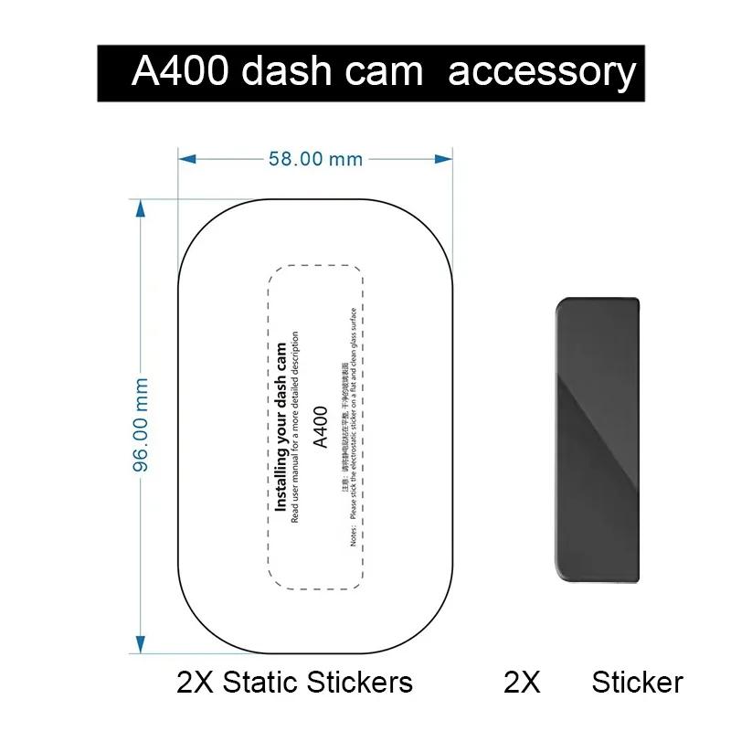 For 70mai Dash Cam A400 Dash Cam Smart Sticker and Static Stickers for 70mai RC09 Rear camera Static Stickers