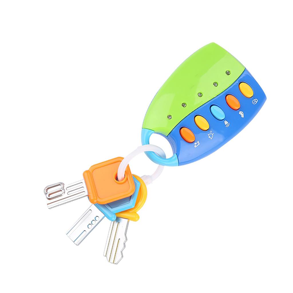 Детская игрушка Умный ключ Пульт управления автомобилем Музыкальная для детей Образовательные игрушки(розовый)