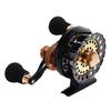 HAMILO Raft Reel Squid Reel Nuchi Black Sea Bream Fishing Raft Fishing Drag Function Right Handle (Black)