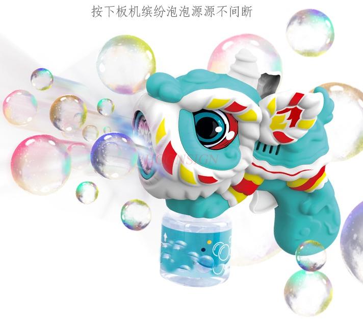 Multi Hole Bubble Machine Children'S Hand-Held Full-Automatic Electric Bubble Blowing Toy Gun