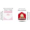Reusable Snowman Christmas Chair Cover Elk Soft Xmas Dinner Chair Seat Cover Removable Pink Festival Table Decor Home Decoration