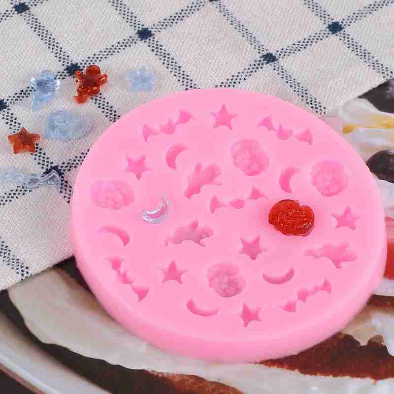 Halloween Pumpkin Ghost Bat Chocolate Cake Silicone Kitchen C1L5 Mold Mold I8G1