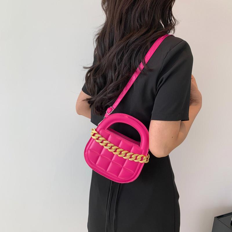 Chic Saddle Bag Stylish Handbag For Autumn Perfect For Casual Outfits In Black White Pink And Green