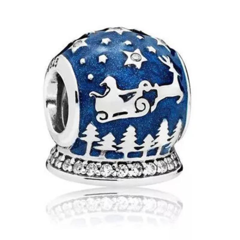 New Copper Plating Charming Apple Snowman Christmas Reindeer Pendant Fit Original Necklace Bracelets Diy Christmas Jewelry Gifts