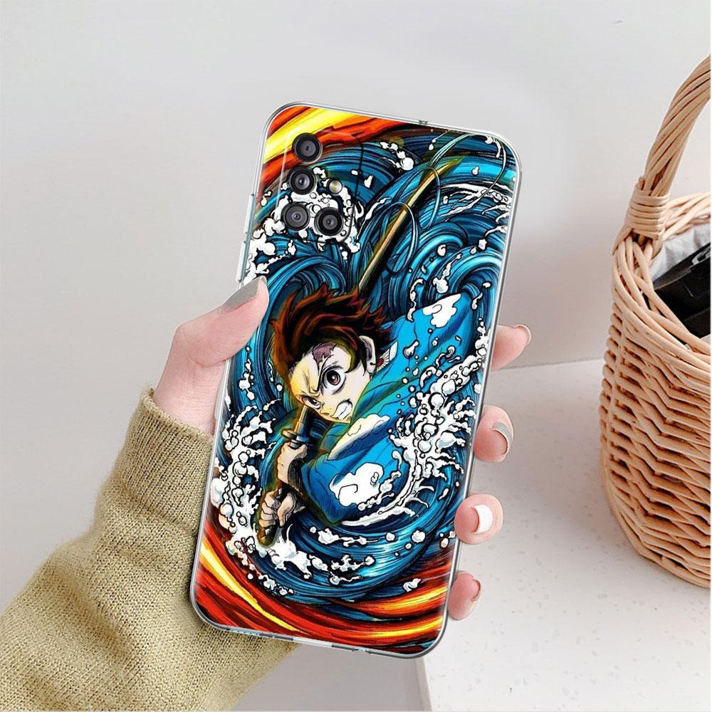 Прозрачный чехол Demon Slayer Anime для Samsung Galaxy A52 A12 A51 A32 A21s A71 A32 A22 50 A70 A31 A72 5G, чехол для телефона