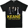 DOO MJUGG Keane Тур по Великобритании Мужская футболка Флаер Музыкальная группа Рок 0 Веселье Взрослые и дети Футболка Топ 3XL Черный