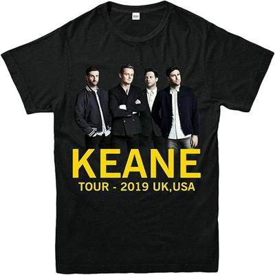 DOO MJUGG Keane Тур по Великобритании Мужская футболка Флаер Музыкальная группа Рок 0 Веселье Взрослые и дети Футболка Топ 3XL Черный