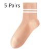 5 пар женских весенних и осенних антибактериальных носков из чистого хлопка без косточек для параллельных брусьев средней длины