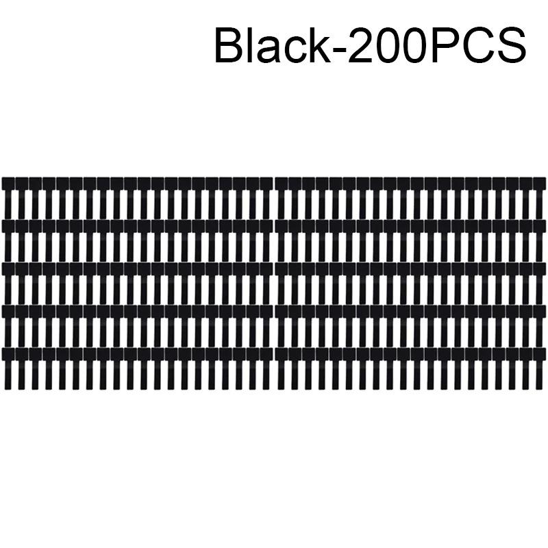 200PCS Self Adhesive On Wall Mounted Desk Reusable T-Type Cable Cord Organizer Nylon Hook Loop Wrap Bundle Data Cable Tie Wire