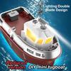 Wireless Remote Controlled Remote Control Boat With Lights RC Mini Boat RC Boat Toy  Gift