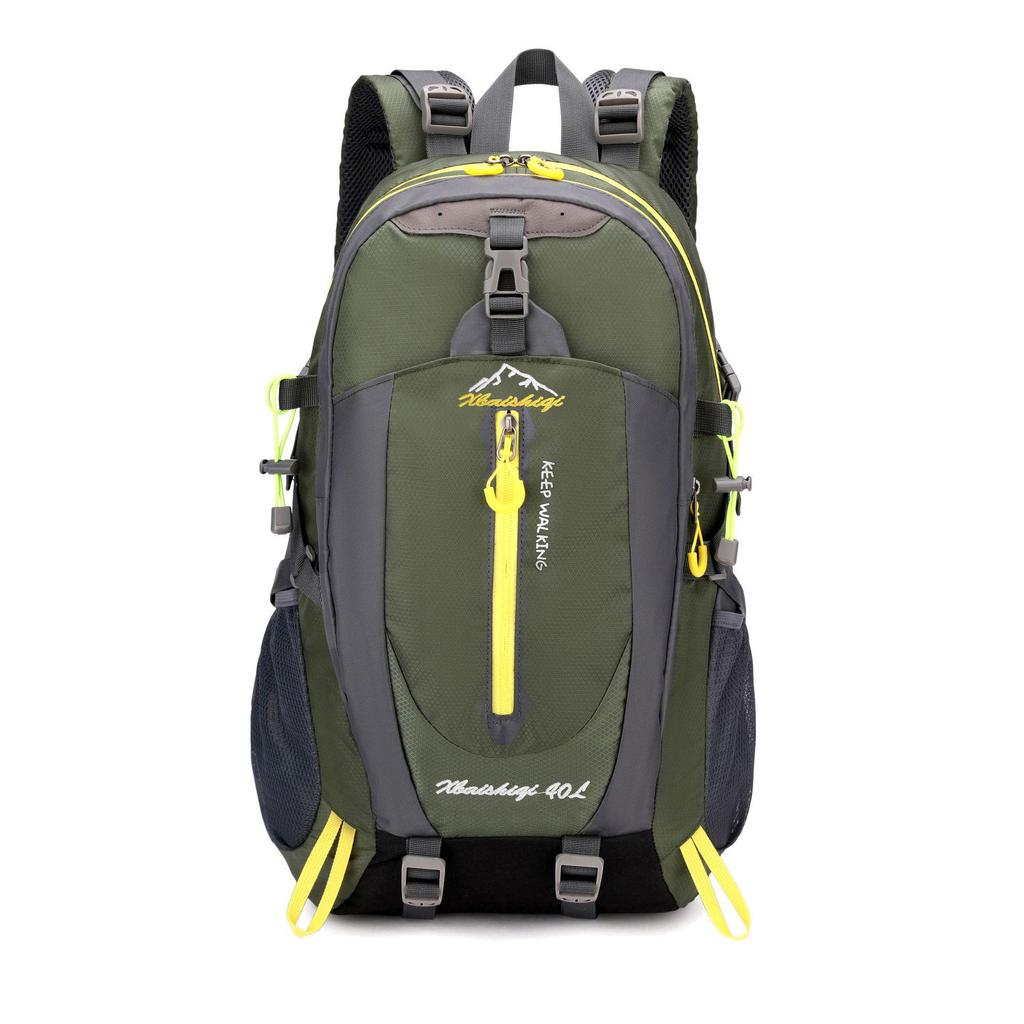 Men's Water-Resistant Outdoor Hiking and Camping Backpack