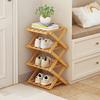 Экономящий место деревянный органайзер для обуви, складная полка для обуви, угловая, устойчивая конструкция, большой размер