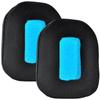 Сменные бархатные амбушюры с пеной с эффектом памяти для Logitech Astro A20 (синий)
