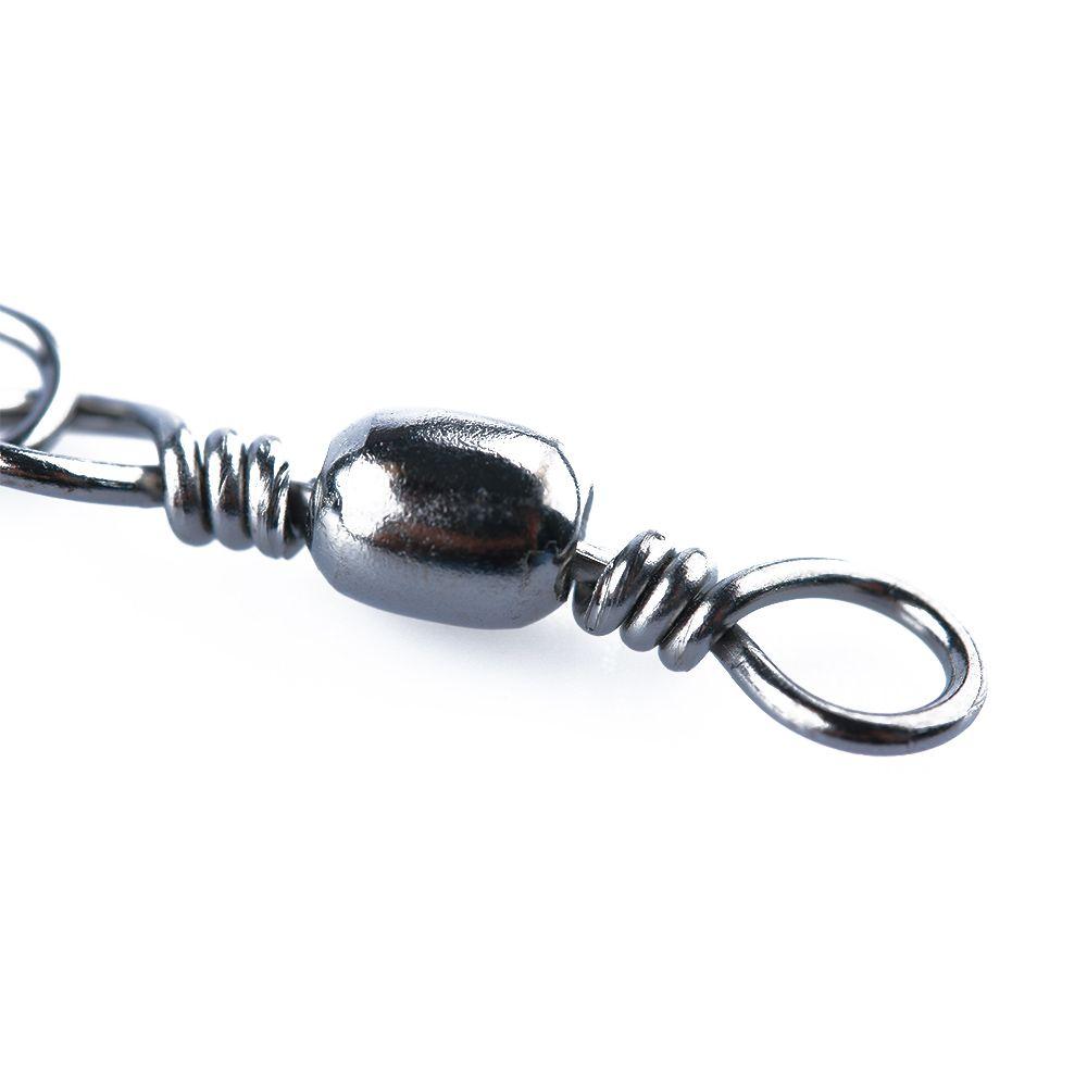 Metal Tackle Tool Hanging Snap Swivels Solid Rings Fishing Line Connector Fishing Pins