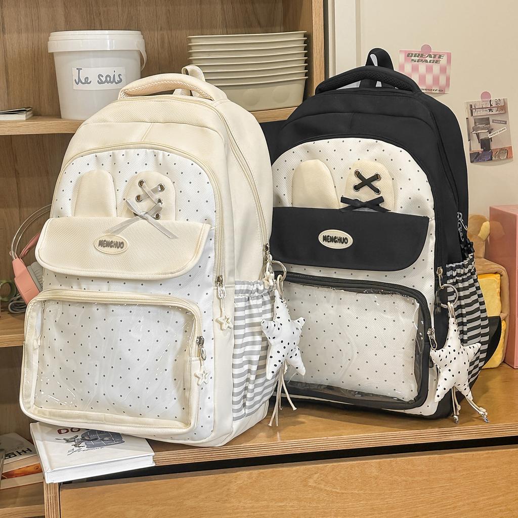 Schoolbag Japanese high-value pain bag schoolbag for primary school students, versatile and cute girl backpack, large-capacity backpack for women