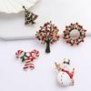 Women Snowflake Fashion Jewelry Badges Xmas Tree Pins Christmas Brooch Brooches