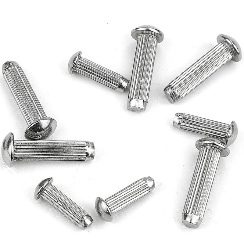 201 Заклепки из нержавеющей стали с полукруглой головкой и вертикальным насечкой: Доступно в размерах 1.6/2/2.5/3/3.5/4/5.