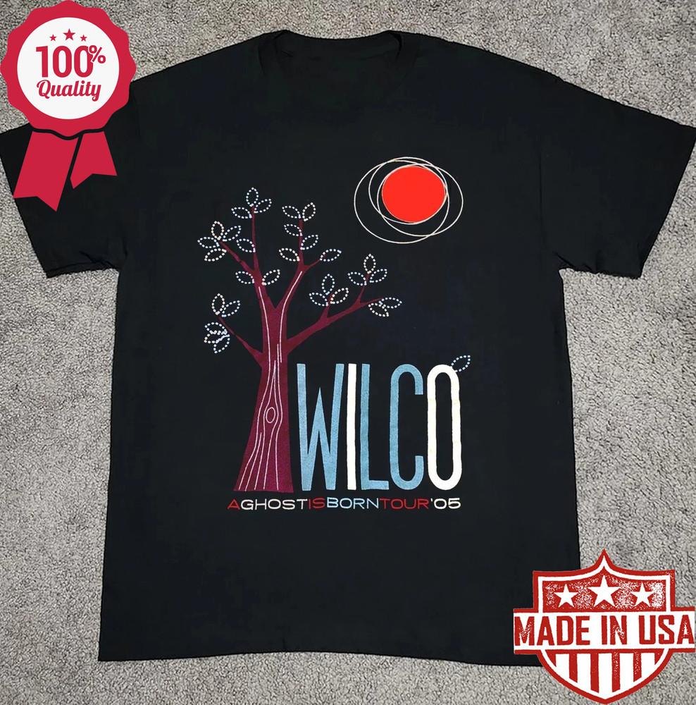 Футболка с логотипом группы Wilco ‘A Ghost Is Born Tour ‘05’ Размер S-5XL Унисекс