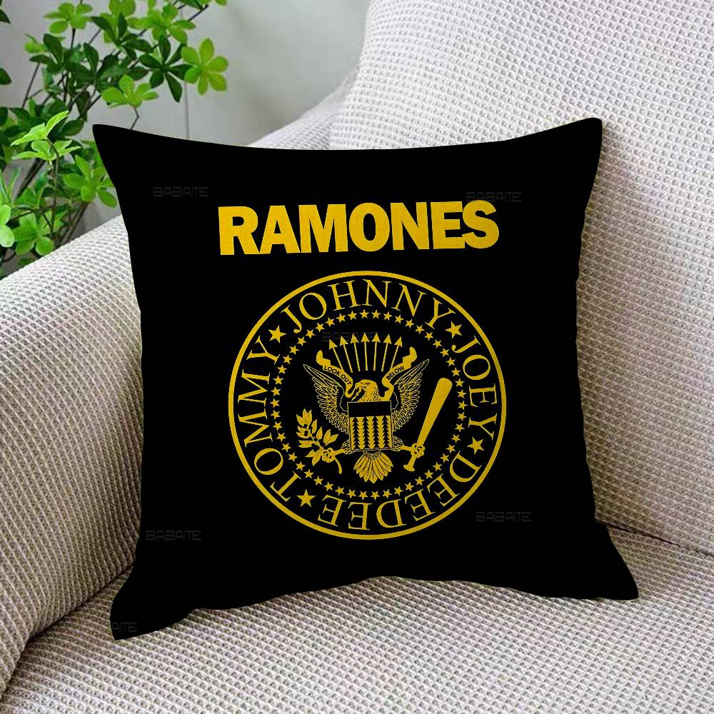 Rock Band RRamones Pillow Gift Home Office Decoration Pillow Bedroom Sofa Car Cushion CoverPillow Case