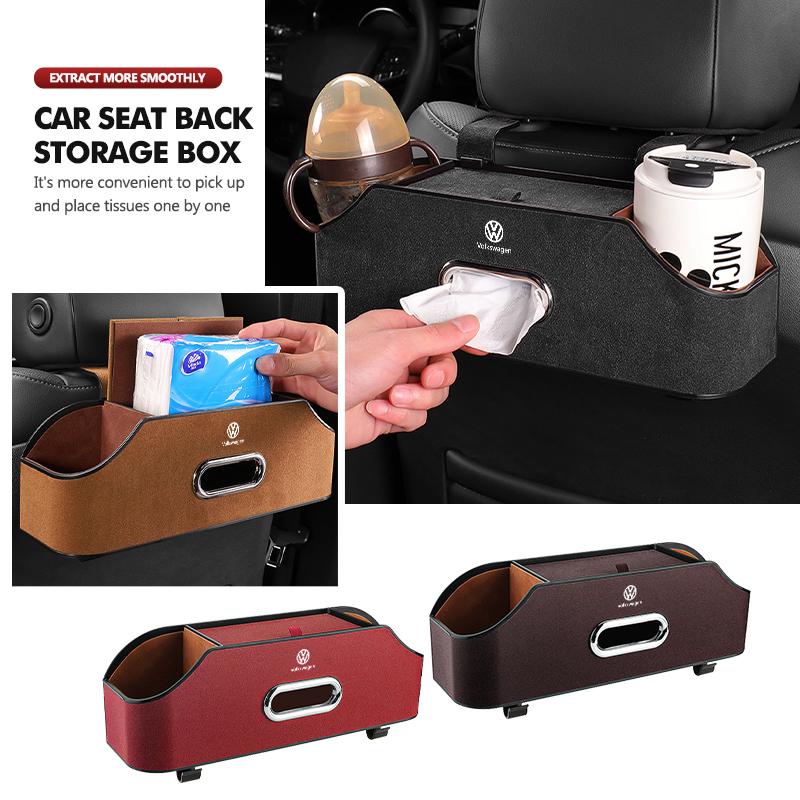 BIG1 Car Organizer Rear Drainage Holder Storage Hanging Box Cup Holder For Volkswagen VW Passat Golf 4 5 6 Tiguan Polo Scirocco Jetta