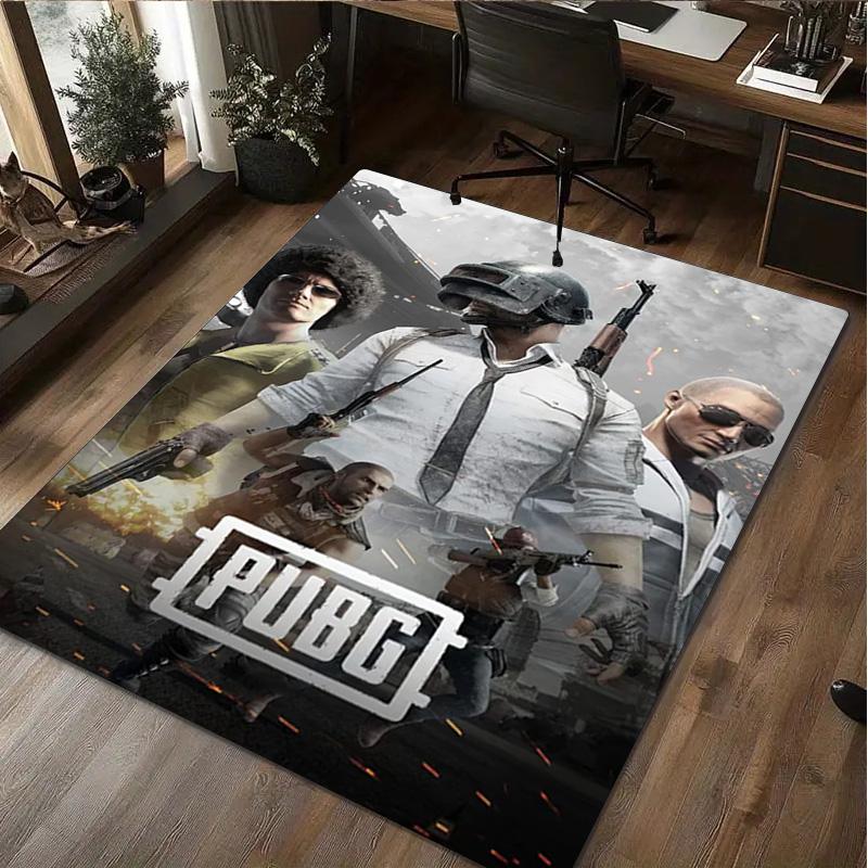 1Pc PUBG Print Rug - home decoration Carpet For Living Room Bedroom Flooring Computer Chair Area Rug