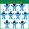 Wholesales 10pcs Sesame Street Cookie Monster Plush Ornament Dolls Chains Qt173
