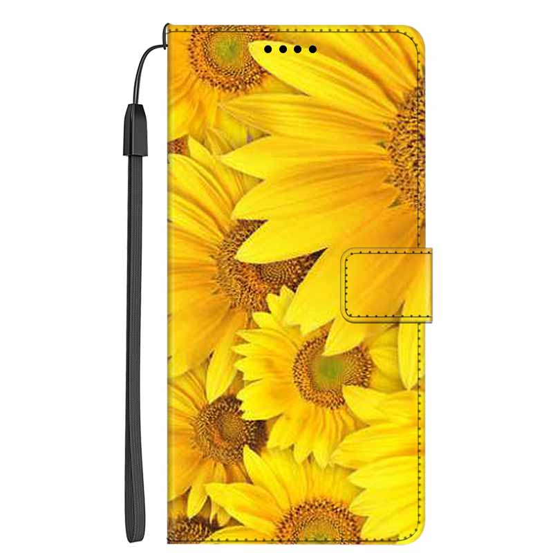 Защитный Роскошный Кожаный Чехол-Книжка на Магните Для Xiaomi Mi 11 Ultra с Рисунком Цветка Ударопрочный Чехол-Обложка Capa