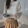 Женский летний кардиган крючком 2024: Ажурный, Круглый вырез, Легкий, Солнцезащитная накидка