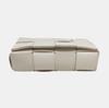 [Pre-Owned] Cassette Pillow Bag The Belt Solid Color Woven Magnetic Buckle Lambskin Waist Crossbody Bag - Very Good #R01EXK