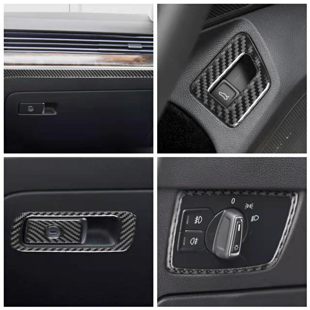 Наклейки для внутренней отделки автомобиля из углеродного волокна для Volkswagen VW Magotan Arteon 2017-накладка на центральную консоль автомобиля