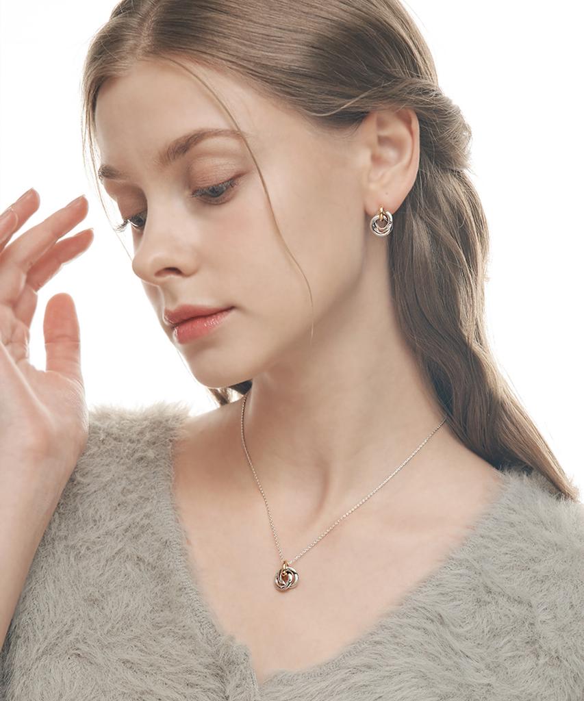 Ellejewelry 14K Gf Простые серьги-соломинки Elgpee351