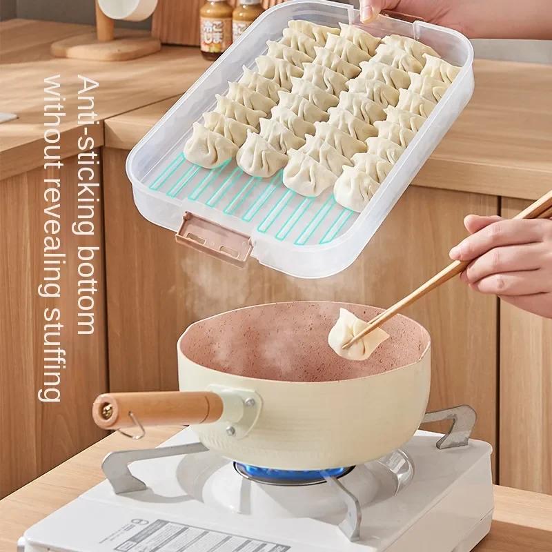 1/2/3/4 слоя коробка для хранения пельменей Wonton морозильная камера хорошо герметичная прозрачная коробка для хранения кухонный холодильник коробка для пельменей