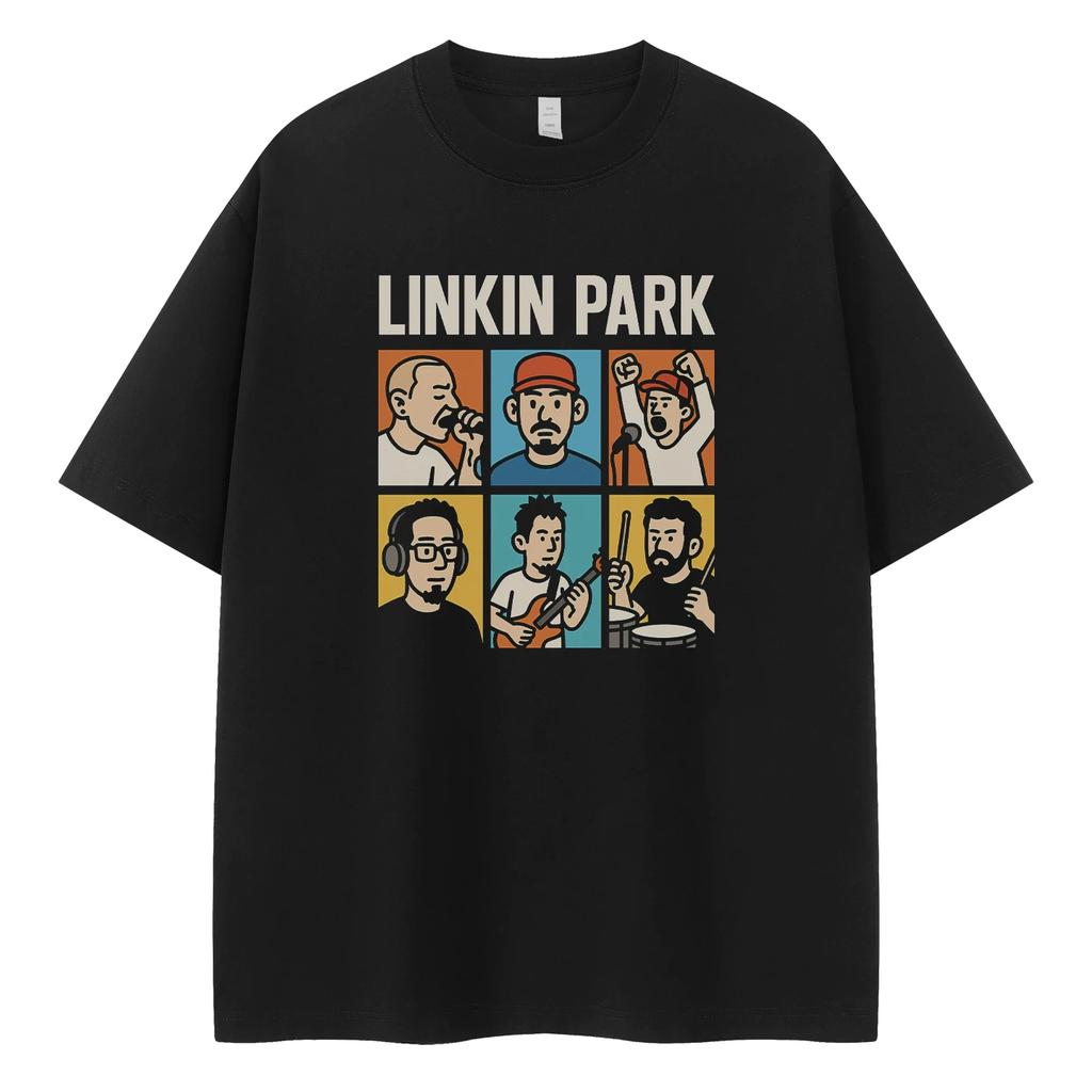 Футболка Linkin Park, Мягкая ткань, Повседневная