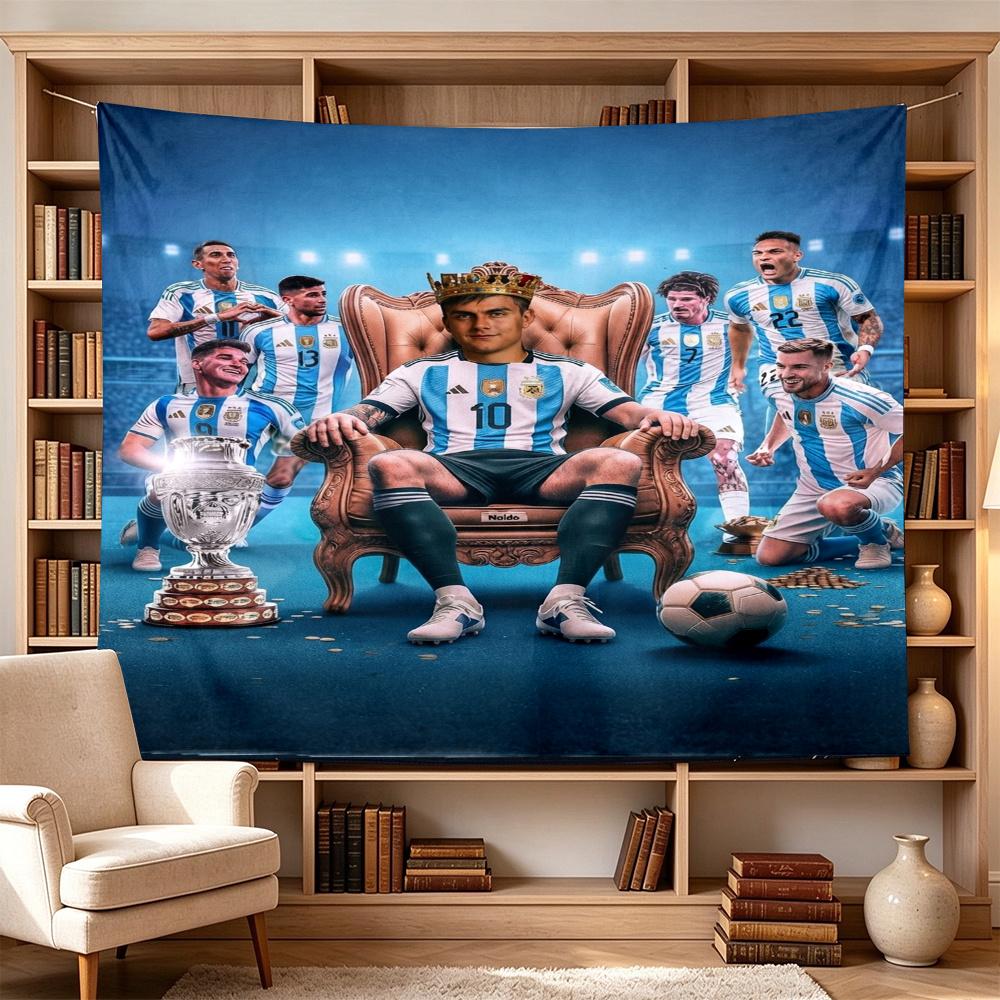 Messi Lionel Messi Football Legend Large Decorative Tapestry, Great Holiday Gifts, Photo Backdrop for Bedroom Dorm Parties